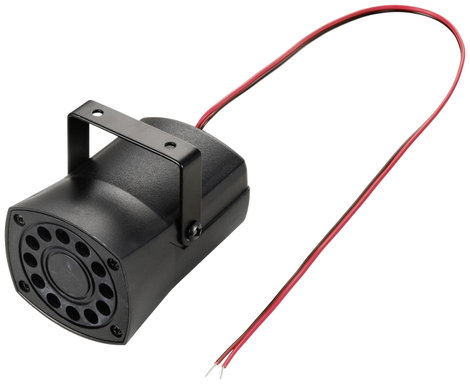 TRU COMPONENTS TC-10302760 Piezo jeladó Zajkibocsátás: 105 dB Feszültség: 12 V Szirénahang 1 db