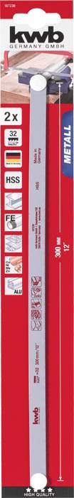 Fém fűrészlap HSS rugalmas 300 mm kwb 187230 2. kép