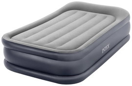 Intex 64132ND Légágy DuraBeam DeluxePillowRestRest Emelt 220V-os szivattyúval, ikerágy, tárolótáskáv