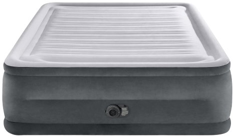 Intex 64418ND Légágy DuraBeam ComfortPlushHighRise 220V szivattyúval, Queen, tárolótáska Szürke 2. kép