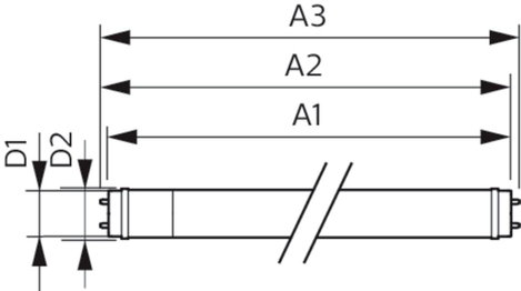 Philips Lighting LED EEK: E (A - G) G13 Cső forma T8 KVG 20 W Semleges fehér (Ø x H) 28 mm x 1500 mm 8. kép