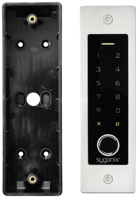 Sygonix SY-5231014 Ujjlenyomat/RFID beléptető rendszer Süllyeszett 12 V/DC, 18 V/DC IP55 Megvilágíto 2. kép