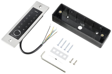 Sygonix SY-5231014 Ujjlenyomat/RFID beléptető rendszer Süllyeszett 12 V/DC, 18 V/DC IP55 Megvilágíto 4. kép
