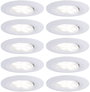 Paulmann LED-es fürdőszobai beépíthető lámpa 10 részes készlet 65 W Fehér (matt) 4. bélyegkép