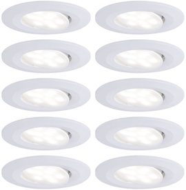 Paulmann LED-es fürdőszobai beépíthető lámpa 10 részes készlet 60 W Fehér (matt)