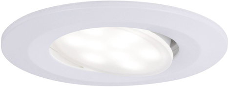 Paulmann LED-es fürdőszobai beépíthető lámpa 10 részes készlet 60 W Fehér (matt) 4. kép