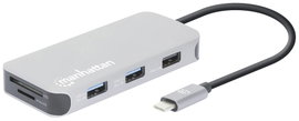 Manhattan USB-C® dokkoló állomás 130615 Alkalmas (márka): univerzálny USB-C® tápellátás