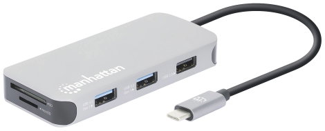 Manhattan USB-C® dokkoló állomás 130615 Alkalmas (márka): univerzálny USB-C® tápellátás