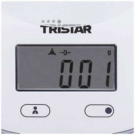 Tristar KW-2445 Konyhai mérleg digitális Mérési tartomány (max.)=5 kg Fehér 2. kép