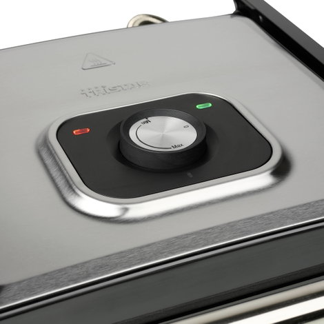 Tristar GR-2858 Kontakt grill Elektromos Tapadásmentes bevonat, Visszajelző lámpa Fekete, Ezüst 3. kép