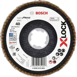 Bosch Accessories 2608619803 X551 Felületcsiszoló korong Ø 125 mm Furat átmérő 22.23 mm 1 db