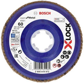Bosch Accessories 2608619812 X551 Felületcsiszoló korong Ø 115 mm Furat átmérő 22.23 mm 1 db