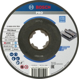 Bosch Accessories Standard for Metal 2608619783 Vágótárcsa, hajlított 125 mm 1 db Fém