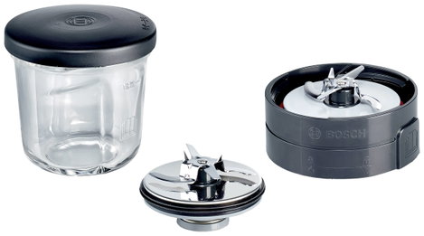 Bosch Haushalt MUZ45XCG1 Aprító Átlátszó, Fekete 2. kép