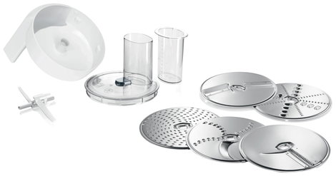 Bosch Haushalt MUZ5VL1 Aprítógép Fehér, Átlátszó