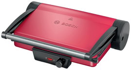 Bosch Haushalt TCG4104 Kontakt grill Elektromos Fekete, Piros