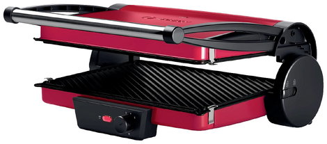 Bosch Haushalt TCG4104 Kontakt grill Elektromos Fekete, Piros 4. kép
