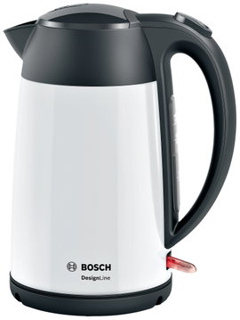 Bosch Haushalt TWK3P421 Vízforraló Zsinór nélküli Fehér, Fekete