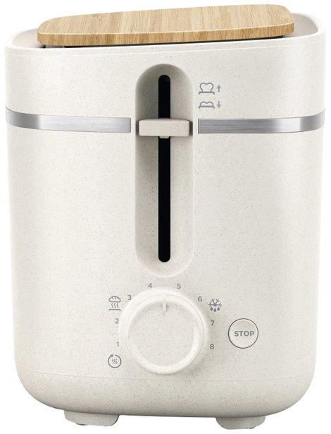 Philips Eco Conscious Edition 5000er Serie HD2640/10 Kenyérpirító Selyemfehér, Matt 2. kép