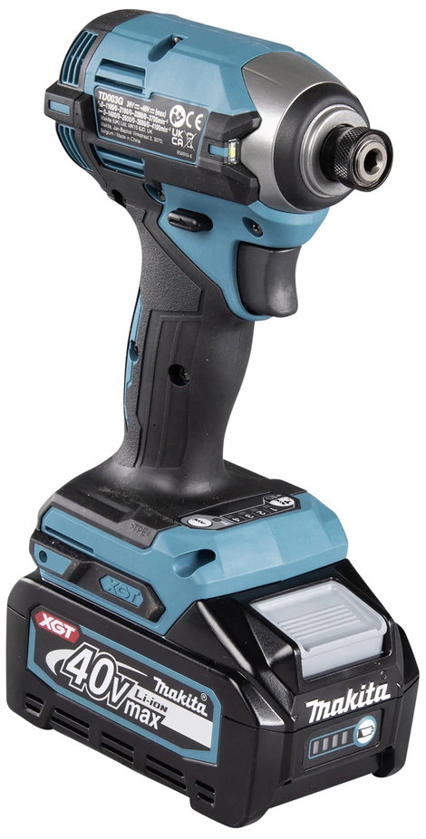 Makita TD003GA202 Akkus ütvecsavarozó 40 V Vele szállított akkuk száma 2 Lítiumion 2. akkuval, Töltő 7. kép