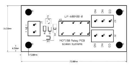scaleo systems relé panel 1 db VV-600401-0-C 2 váltó 12 V/DC 3. kép