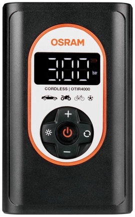 Akkus légkompresszor munkalámpával 8,3 bar, Osram OTIR4000