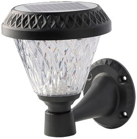 V-TAC Napelemes fali lámpa VT-969 93575 LED 0.80 W Melegfehér, Natúr fehér, Hidegfehér Fekete
