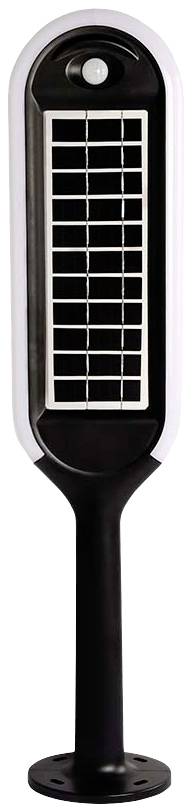 V-TAC Napelemes kültéri állólámpa mozgásjelzővel VT-945 6666 LED 5.00 W Melegfehér Fehér, Fekete
