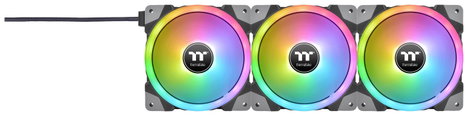Thermaltake CL-F143-PL12SW-A Számítógépház ventilátor Fekete, Átlátszó, RGB (Sz x Ma x Mé) 120 x 120 2. kép