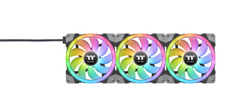 Thermaltake CL-F143-PL12SW-A Számítógépház ventilátor Fekete, Átlátszó, RGB (Sz x Ma x Mé) 120 x 120 3. kép