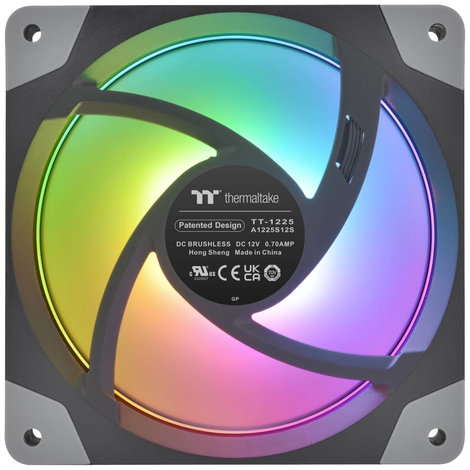 Thermaltake CL-F143-PL12SW-A Számítógépház ventilátor Fekete, Átlátszó, RGB (Sz x Ma x Mé) 120 x 120 6. kép
