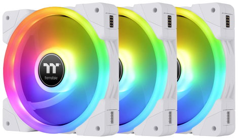 Thermaltake CL-F161-PL12SW-A Számítógépház ventilátor Fehér, Átlátszó, RGB (Sz x Ma x Mé) 120 x 120