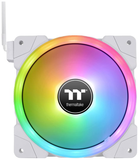 Thermaltake CL-F161-PL12SW-A Számítógépház ventilátor Fehér, Átlátszó, RGB (Sz x Ma x Mé) 120 x 120 3. kép