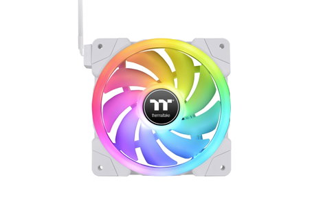 Thermaltake CL-F161-PL12SW-A Számítógépház ventilátor Fehér, Átlátszó, RGB (Sz x Ma x Mé) 120 x 120 4. kép