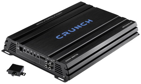 Crunch GPX3300.1D 1 csatornás digitális végfok 3300 W Hangerő-/basszus-/magasság szabályozás Alkalma