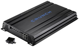 Crunch GPX4400.1D 1 csatornás digitális végfok 4400 W Hangerő-/basszus-/magasság szabályozás Alkalma