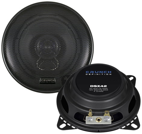 Crunch DSX42 2 utas koaxiális beépíthető hangszóró 120 W Tartalom: 2 db 3. kép