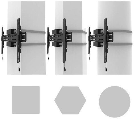 Neomounts WL30S-910BL16 TV tartó oszlop 101,6 cm (40) - 190,5 cm (75) Forgatható 10. kép