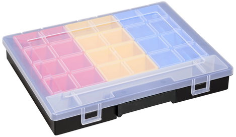 Allit EuroPlus Flex 37-17, schwarz Rendszerező hordtáska (H x Sz x Ma) 370 x 295 x 55 mm Rekeszek: 1 2. kép