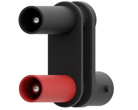 Electro PJP 21130-CD1 Mérőadapter BNC aljzat - Banáncsatlakozó Piros, Fekete 2. kép