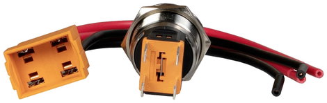 Joy-it Button22C-02 Joy-IT Kapcsoló 240 V 15 A Reteszelő Piros (Ø x H) 24.8 mm x 34.50 mm IP67, IK10 2. kép