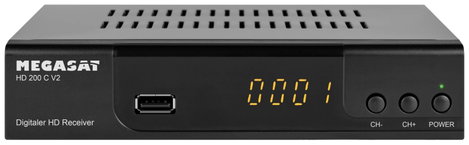 MegaSat HD 200 C V2 HD-SAT vevő Tunerek száma: 1
