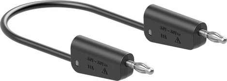 Stäubli LK-4N-F10 Mérővezeték [ - ] 50 cm Fekete 1 db 2. kép