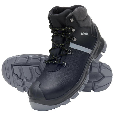 uvex 2 construction 6510243 Biztonsági csizma S3 Cipőméret (EU): 43 Fekete, Szürke 1 pár 9. kép