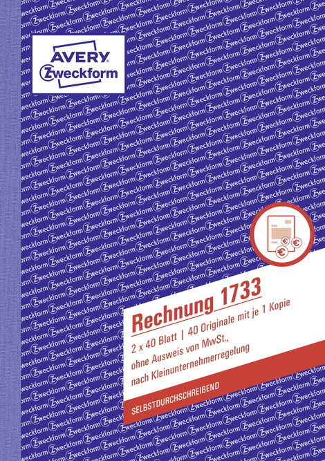 Avery-Zweckform 1733 Számla nyomtatvány DIN A5 Lapok száma: 40 2. kép