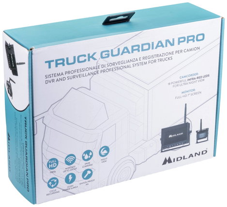 Midland Truck Guardian PRO Rádiójel vezérlésű tolatást segítő videórendszer 4 kamera bemenet, Távols 10. kép