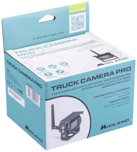 Midland Truck Guardian PRO Rádiójel vezérlésű tolatást segítő videórendszer 4 kamera bemenet, Távols 9. kép