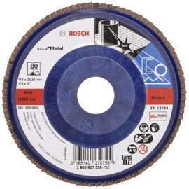 Bosch Accessories 2608607336 X571 Felületcsiszoló korong Ø 115 mm Furat átmérő 22.33 mm Acél 1 db