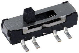 C & K Switches Tolókapcsoló 6 V 300 mA 2 x BE/BE/BE 1 db ömlesztett