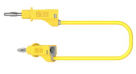 Electro PJP 2110-CD1-50J Mérővezeték [Banándugó - Banándugó] 50 cm Sárga 1 db